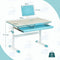Coast Kinderbureau - Hoogte Verstelbaar - Kantelbaar - 80 cm x 51,5 cm x 51-73 cm - Blauw