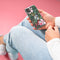 iMoshion Hoesje Geschikt voor iPhone 12 Pro / 12 Hoesje Siliconen - iMoshion Design hoesje - Groen / Roze / Tropical Jungle