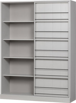 WOOOD Swing Schuifdeurkast - Grenen - Mist - 200x150x46,5