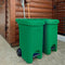 Urban - Container - 60 liter - Pedaalemmer - Wielen - Groen