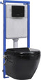 vidaXL - Hangend - toilet - randloos - met - verborgen - stortbak - keramiek - wit