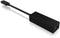 Icy Box IB-LAN100-C3 - USB 3.0 Type-C naar Gigabit Ethernet LAN adapter - 1000 Mbit/s - Zwart