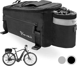 MIVELO Fietstas - Koeltas voor bagagedrager - Waterafstotend 10 l - Zwart