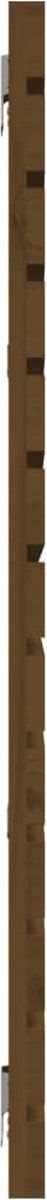 vidaXL - Hoofdbord - wandmontage - 206x3x91,5 - cm - grenenhout - honingbruin