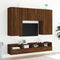 vidaXL - Tv-wandmeubel - 100x30x30 - cm - bewerkt - hout - bruin - eikenkleur