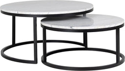 Richmond Interiors Salontafel Lexington set van 2 (White)