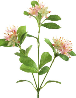 PTMD Garden Flower Bloem Kunsttak - 26 x 20 x 45 cm - Lichtroze