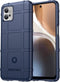 iMoshion Hoesje Geschikt voor Motorola Moto G32 Hoesje Siliconen - iMoshion Rugged Shield Backcover - Blauw