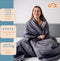 Simply Cosy - Verzwaringsdeken Hoes - Katoen Ademend - Donkergrijs - 200 x 140 cm