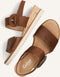 Gabor 752 - Sandalen met Sleehak - Leer - Camel - Maat 40