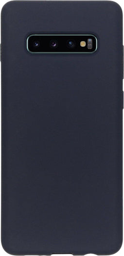 Accezz Samsung Galaxy S10+ - Liquid Silicone Backcover - Schokabsorberend - Donkerblauw