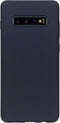 Accezz Samsung Galaxy S10+ - Liquid Silicone Backcover - Schokabsorberend - Donkerblauw