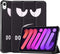 imoshion Tablet Hoes Geschikt voor iPad Mini 6 (2021) / iPad Mini 7 (2024) - imoshion Design Trifold Bookcase - Zwart /Don't touch