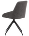 Dutchbone Eetkamerstoel Laurel 360° Draaibaar - Antraciet - 60x51x85 cm