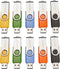 Intenso Basic Line - USB 2.0 - 8GB 28MB/s lezen 6,5MB/s schrijven - Multi-color (10 stuks)
