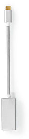 Nedis CCTB64450AL02 - USB-C naar DisplayPort kabel - 20 cm - Zilver