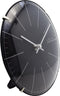 NeXtime - Wandklok/Tafelklok- 20cm- Glas -Zwart-'Big Stripe Mini Dome