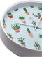 nXt - Stille Wandklok - 30 cm - Plastic - Groen - 'Cactus'