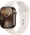 Apple Watch Series 10 - Smartwatch - 46mm GPS + Cellular Titanium Sportbandje M/L Zilver (Beige)
