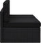 vidaXL - Tweezitsbank - sectioneel - poly - rattan - zwart