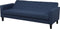 VEHKOO - Slaapbank 3-zits - Donkerblauw - Polyester