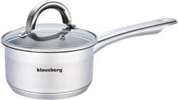 Klausberg 7131 - Steelpan met deksel - sauspan - 12 cm - 0.5 liter