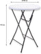 Brixy 2 Stevige Statafels - Partytafel - Robuust - Weersbestendig - Inklapbaar - 80cm x 110cm - Wit/Grijs