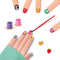 SES - Nail art - nagels lakken - 12 kleuren nagellak - 99 nagelstickers - inclusief penseel en sponsje - knutselen meisjes