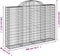 vidaXL - Schanskorven - 11 - st - gewelfd - 200x30x140/160 - cm - ijzer