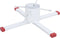 vidaXL - Kerstboomstandaard - 61x61x15,5 - cm - wit