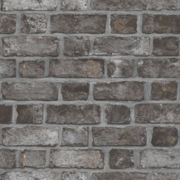 Noordwand - Behang - Homestyle - Brick - Wall - zwart - en - grijs
