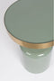 Zuiver Glam Bijzettafel Rond 36 cm Groen/ Goud