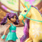 Unicorn Academy - Pop Ava & Eenhoorn Leaf - met 2 rijaccessoires en borstel - Speelfigurenset