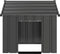 vidaXL - Hondenhok - met - dak - 85x107x81 - cm - gegalvaniseerd - staal