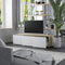 vidaXL - Tv-meubel - 120x34x30 - cm - bewerkt - hout - wit - en - sonoma - eikenkleurig