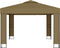 vidaXL - Prieel - met - dubbel - dak - 3x6 - m - wit
