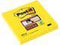 Memoblok 3M Post-it 654 Super Sticky 76x76mm ultra geel - 12 stuks