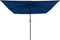 vidaXL - Vierkante - Tuinparasol - met - LED-verlichting - 295x245 - cm - in - Azuurblauw