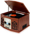 NR-620 stereo platenspeler MP3-opname bruin