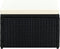vidaXL - Voetenbank/poef - zwart - 53x53x30 - cm - poly - rattan