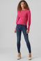 VERO MODA VMHOLLYKARISPUFF LS O-NECK PULLOV GA BOO Dames Trui - Maat XL - Viscose/Polyester/Nylon