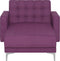 ABERDEEN - Chaise longue - Paars - Symmetrisch - Polyester