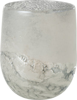 J-Line windlicht Scavo - glas - grijs - large