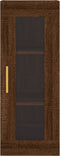 vidaXL - Hangkast - 34,5x34x90 - cm - bruin - eikenkleur