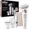 Braun Silk-épil 9 Flex 9-360 3D - Epilator - MicroGrip 40 pincetten - Roze Wit