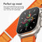 imoshion Nylon Alpine bandje - Geschikt voor Apple Watch 1, 2, 3, 4, 5, 6, 7, 8, 9, 10 (42 mm), SE - 38/40/41 mm - Oranje - One Size
