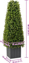 vidaXL - Kunstplant - Eucalyptus - Boom - met - Pot - 27x27x90 - cm - Groen