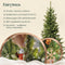 Kunstkerstboom - Nordmann Slim (FT05) - 180 cm - realistische PVC/PE-takken - handgemaakte essenhouten standaard