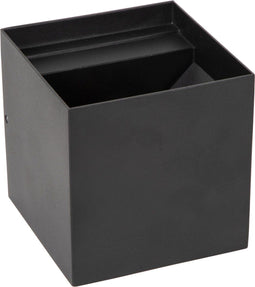 Lucide BOXX - Wandlamp LED Dimb. 2x3W 2700K IP54 Zwart (1 stuk)