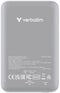 Verbatim Charge 'n' Go - Powerbank 10000 mAh - Magnetisch Draadloos Opladen 15 W - Grijs